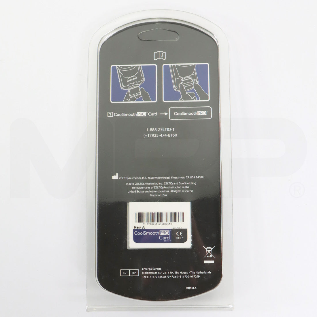 Zeltiq CoolSculpting CoolSmooth PRO Card BRZ-CD4-091-008 Cool Smooth x8 Cycles