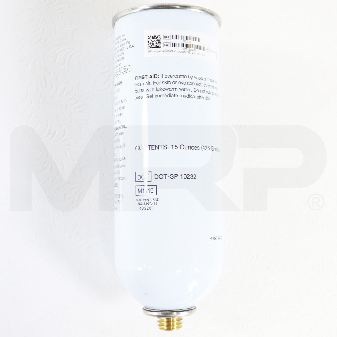 2021 Solta Thermage TC-1-4 ThermaCool Cryogen Canister MDSS 15oz