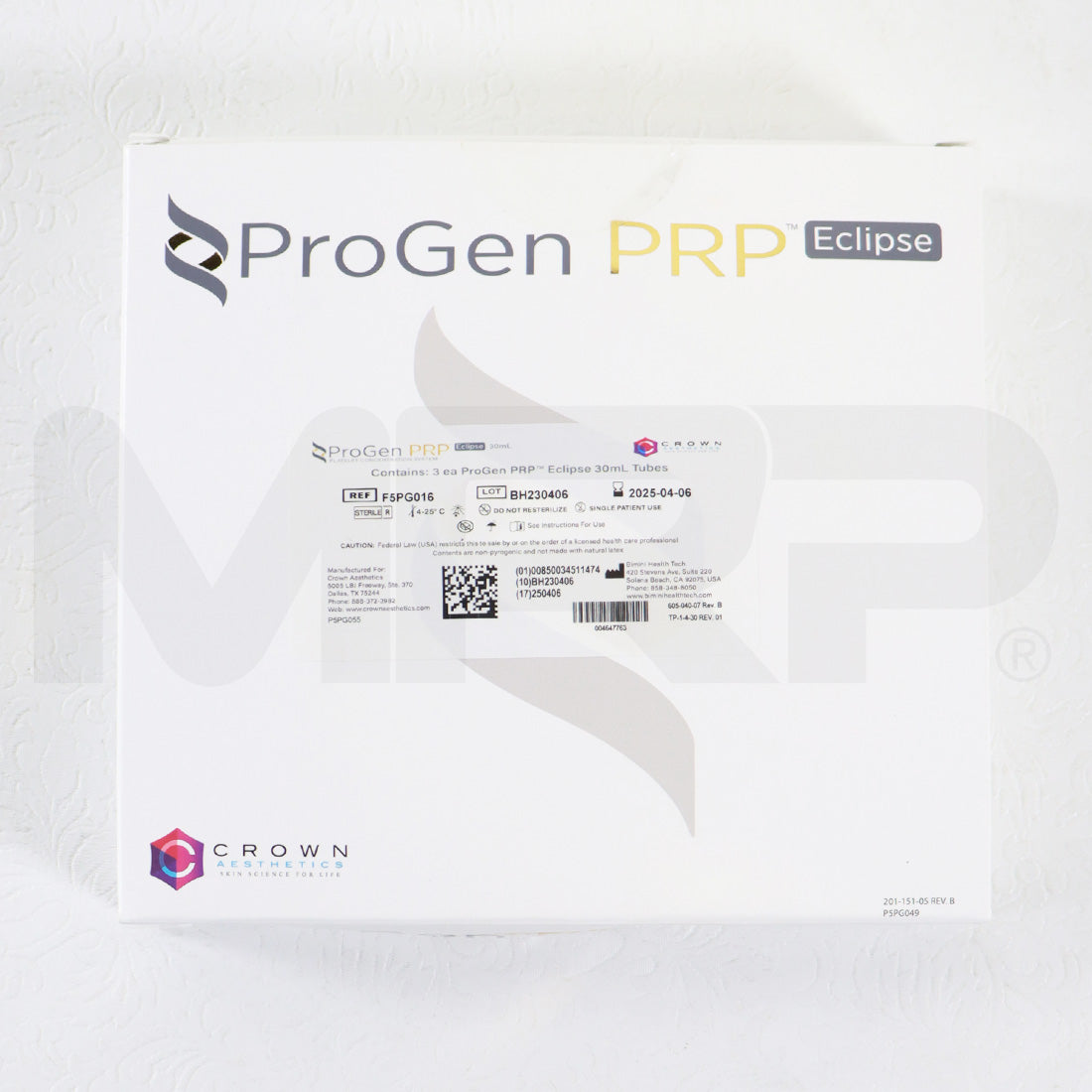 ProGen PRP Eclipse Platelet Concentration System F5PG016 EXP 2025
