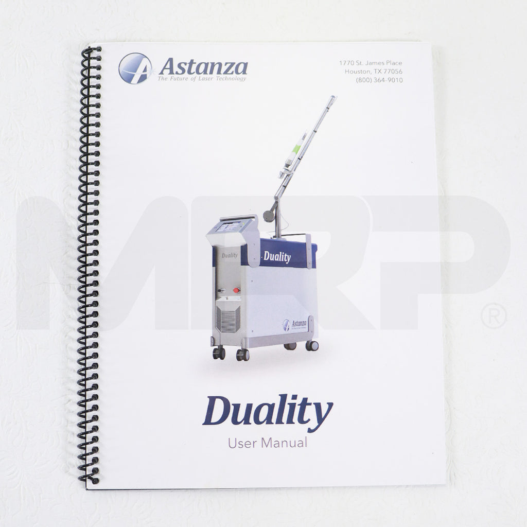 Astanza Duality Q-Switched Nd YAG Laser System User Manual