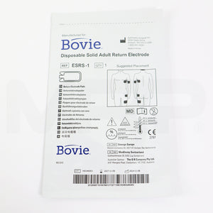 Bovie ESRS Disposable Solid Adult Return Electrode Pad - Single 11/2027