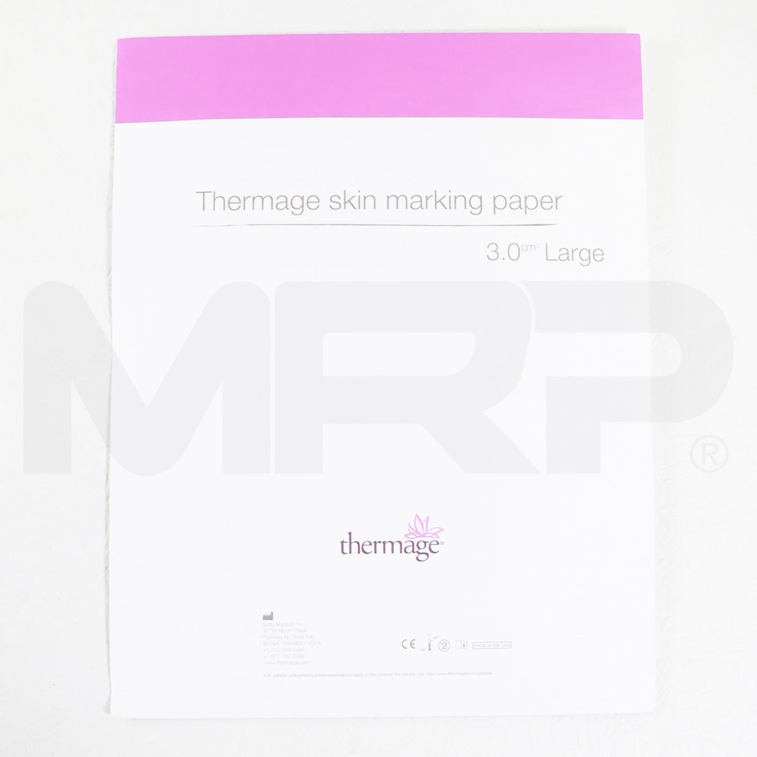 Thermage Skin Marking Paper 3.0CM² Large 6 Single Patient Sets P009324-02