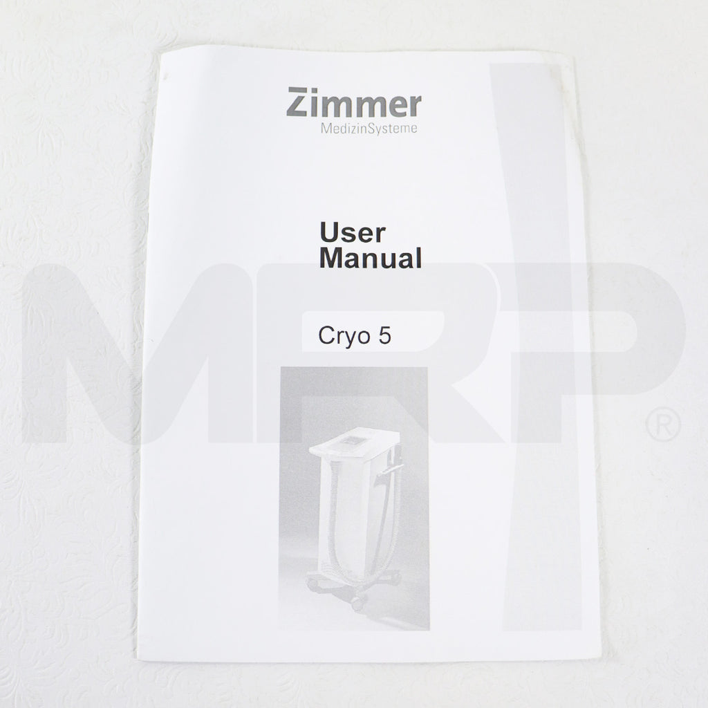 Zimmer MedizinSysteme Cryo 5 User Manual Version 7c