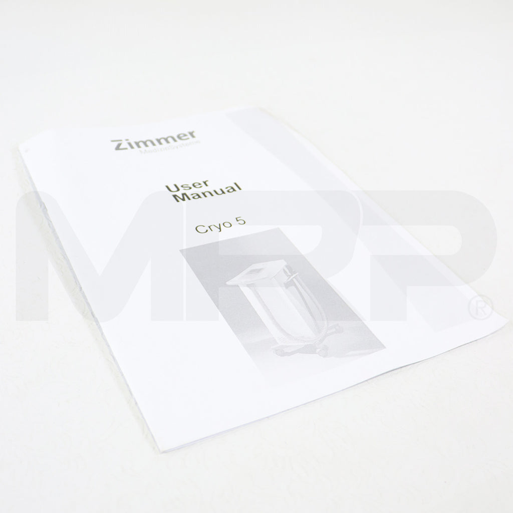 Zimmer MedizinSysteme Cryo 5 User Manual Version 7c