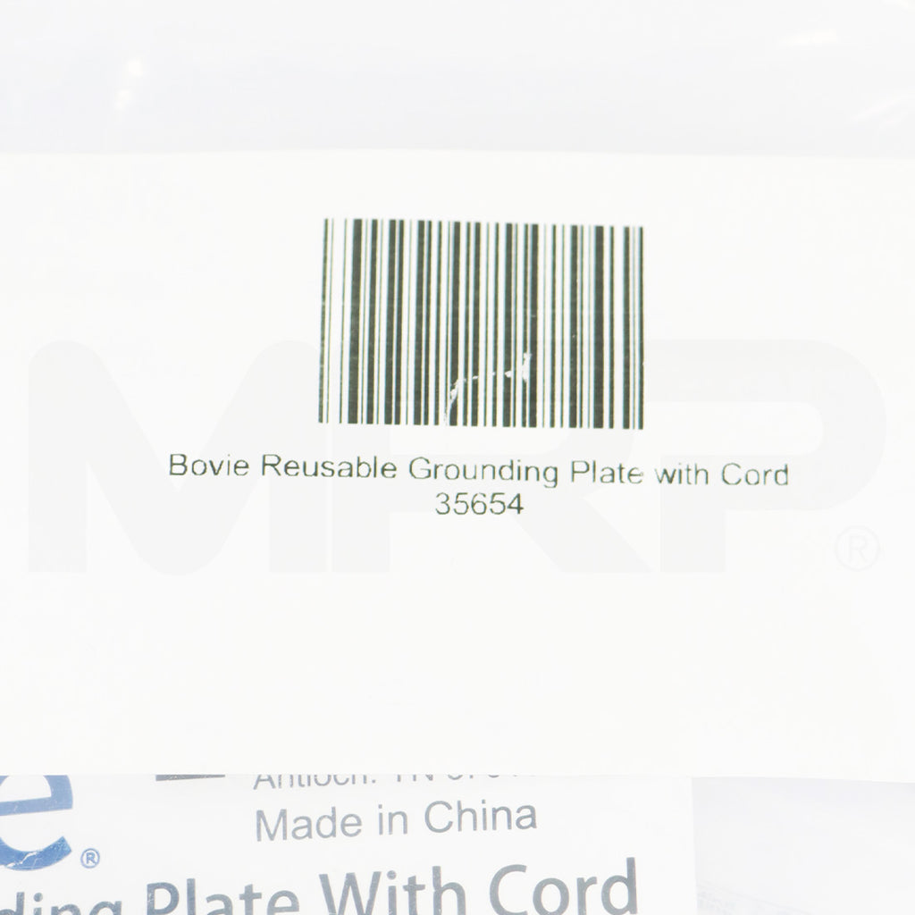 Bovie Reusable Grounding Plate with Cord