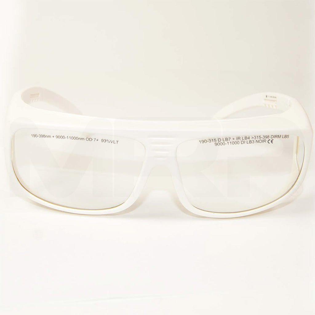 LaserShields Laser Safety Glasses PPE Clear Lens OD7+ 190-11000nm OTF Eyewear