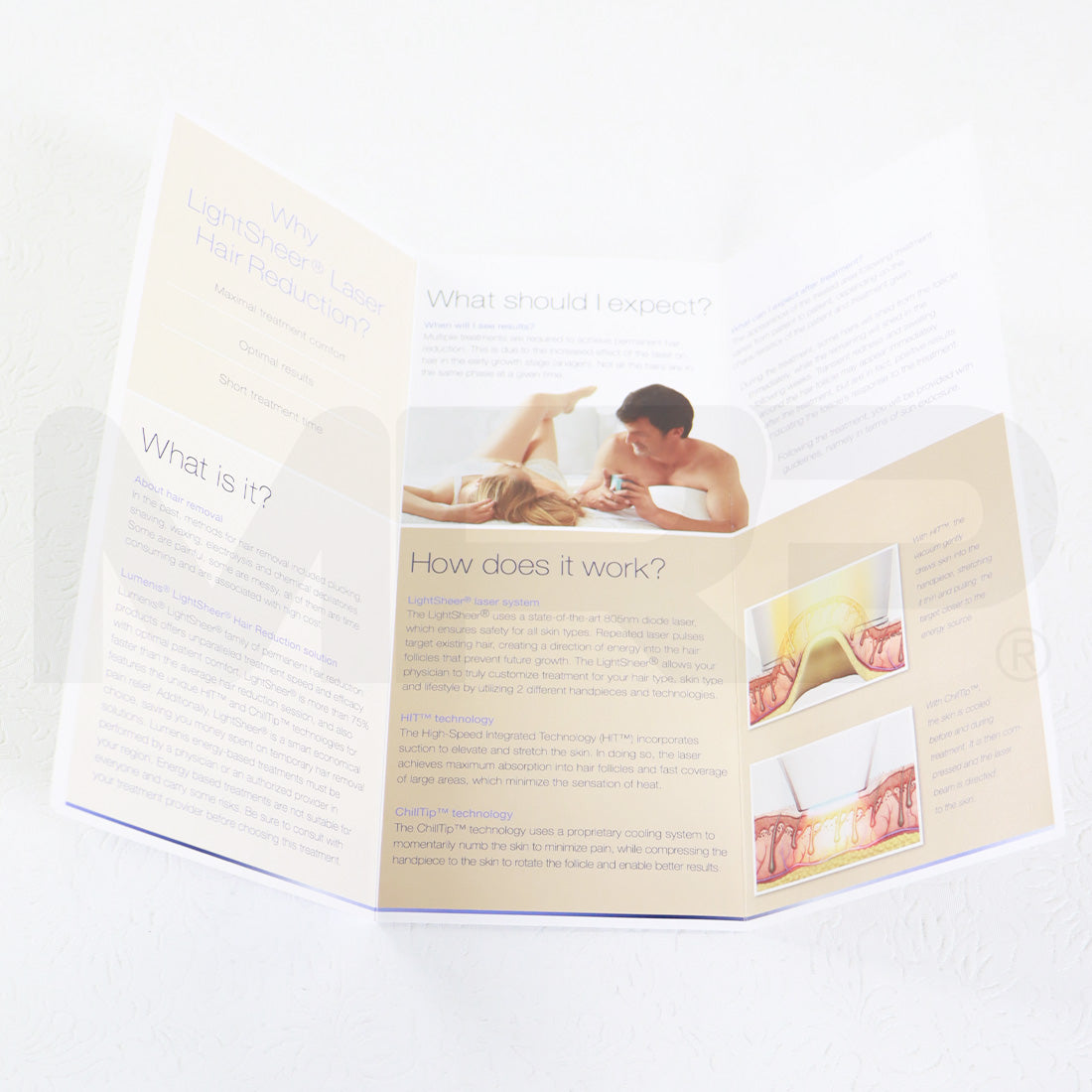 Lumenis LightSheer Hair Reduction Treatment Patient Brochures 5 Pack