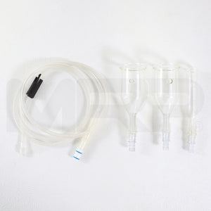 Edge Hydrafacial Lymphatic Drainage Suction Cups Body Face w/ Inlet Tubing Kit