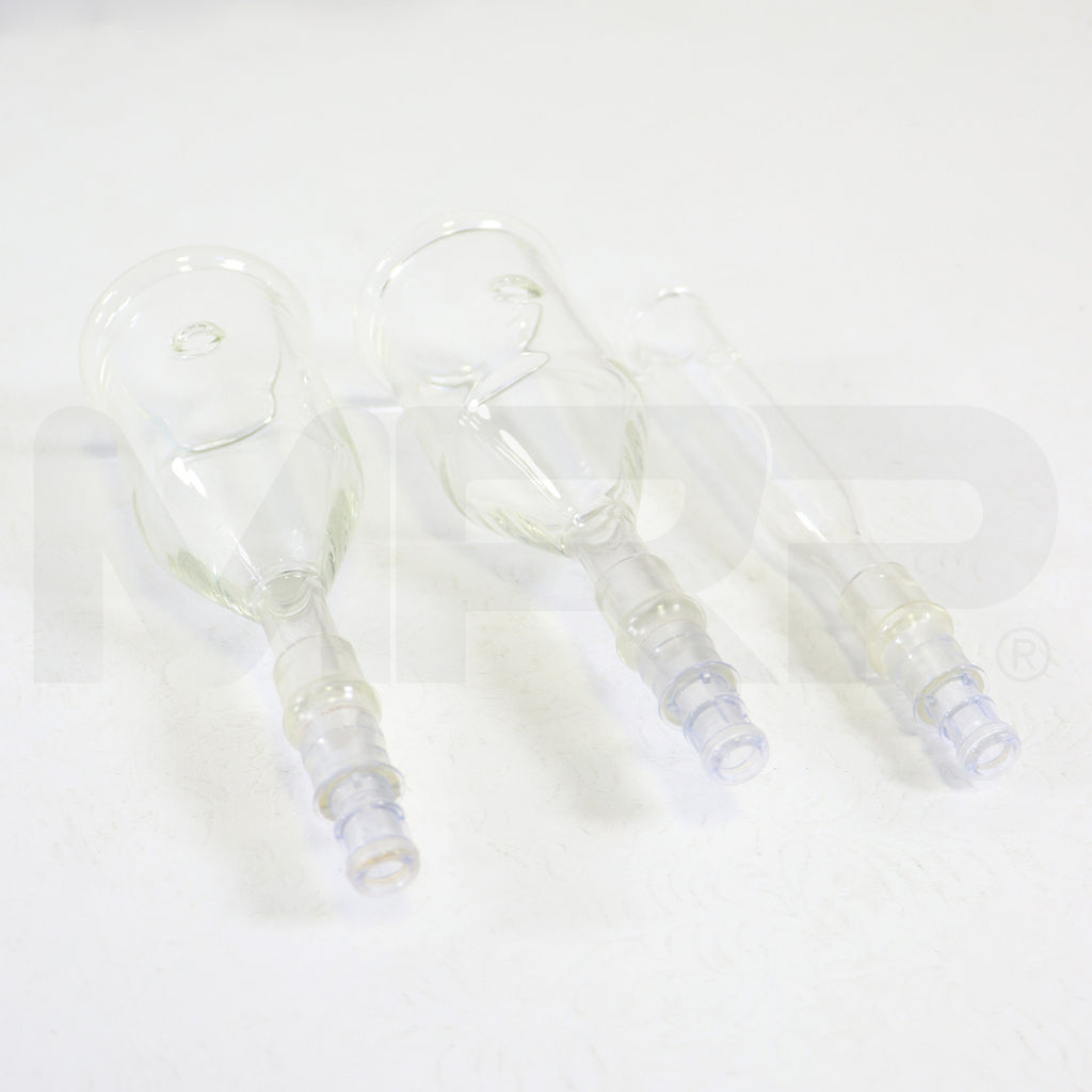 Edge Hydrafacial Lymphatic Drainage Suction Cups Body Face w/ Inlet Tubing Kit