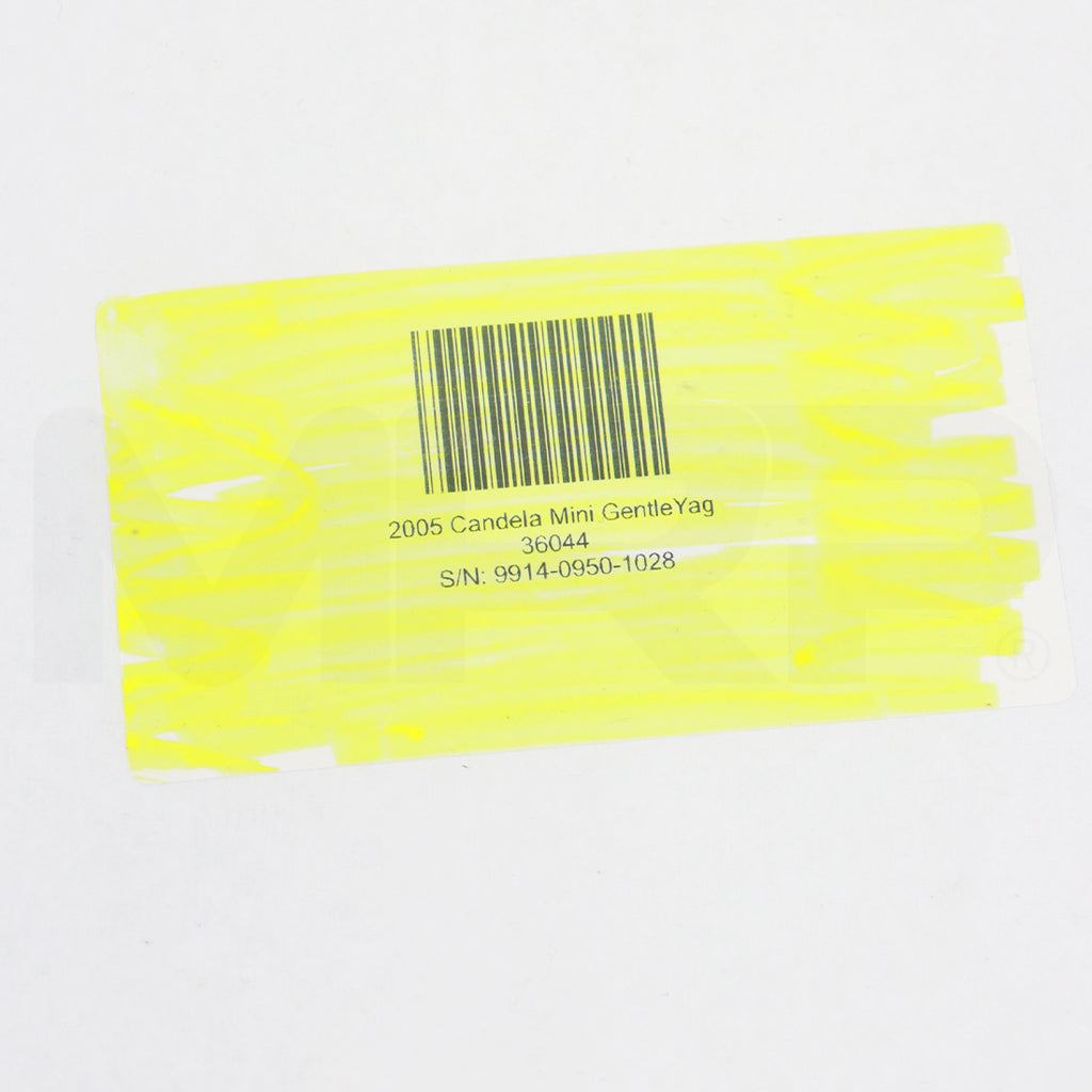 2005 Candela GentleYag Nd: YAG Laser Hair Removal Vascular Lesions System