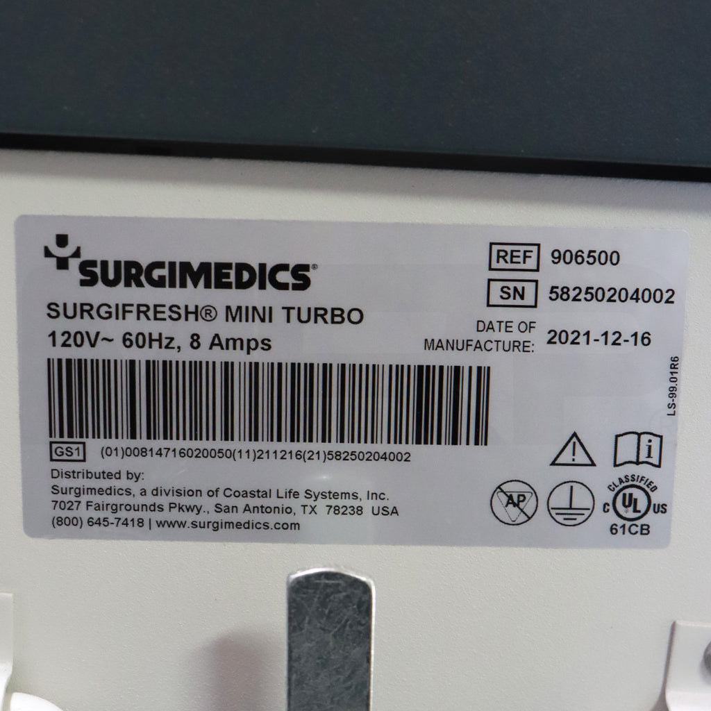 2021 SurgiMedics SurgiFresh Mini Turbo Evacuation Air Enhancement System