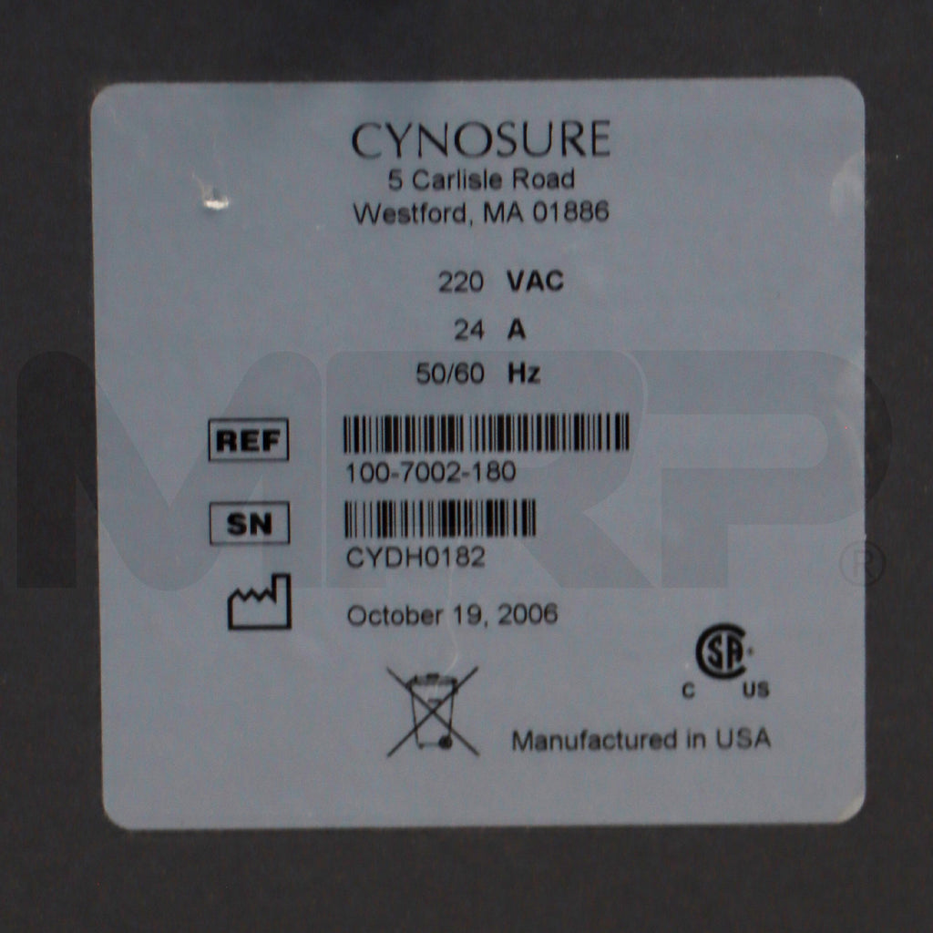 2006 Cynosure Cynergy MPX Nd:YAG Pulsed Dye Vascular Lesions Laser Device As-Is