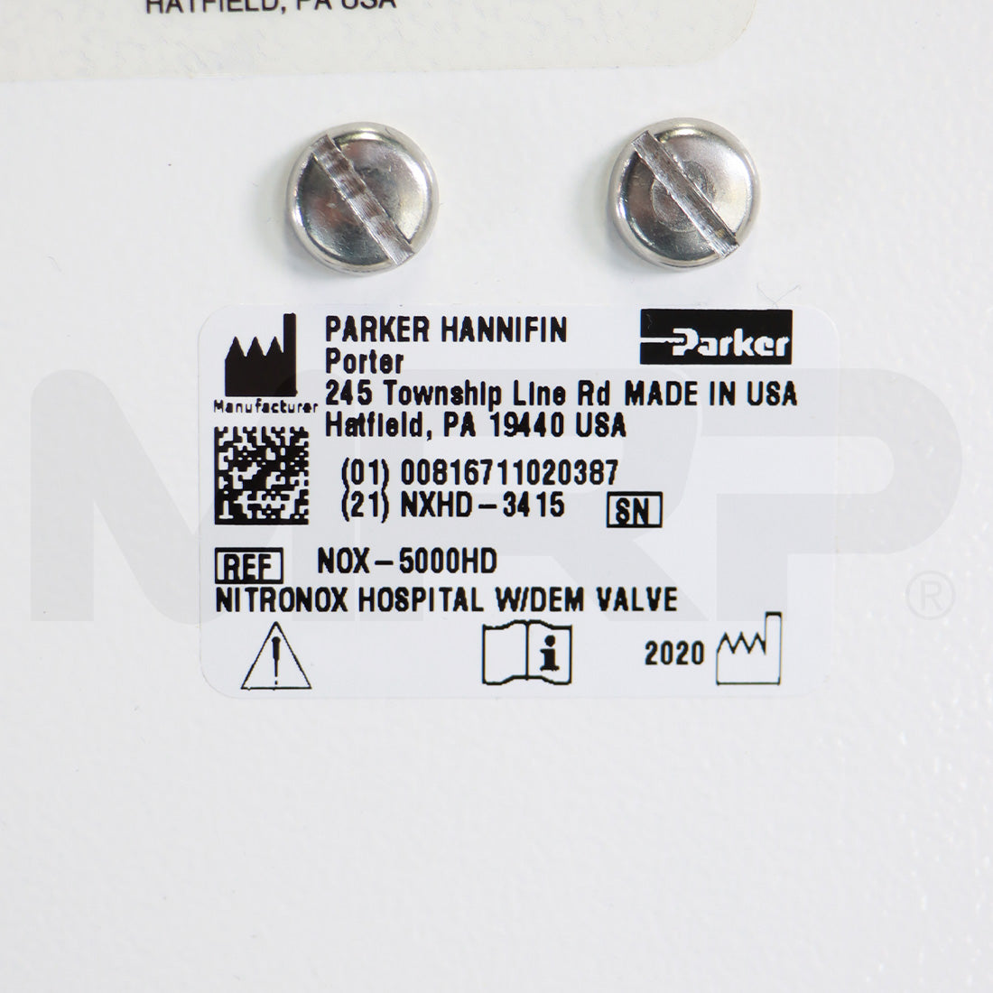 2020 Parker Hannifin Porter NitroNox NOX-5000HD Nitrous Oxide Mixture Rolling Stand