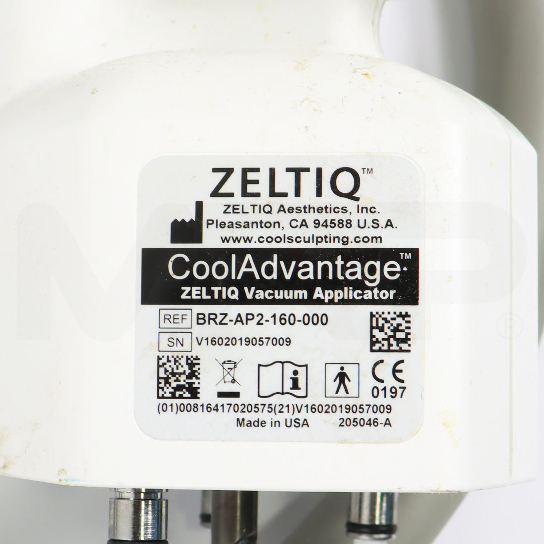 2019 Zeltiq CoolSculpting CoolAdvantage Vacuum Applicator BRZ-AP2-160-000