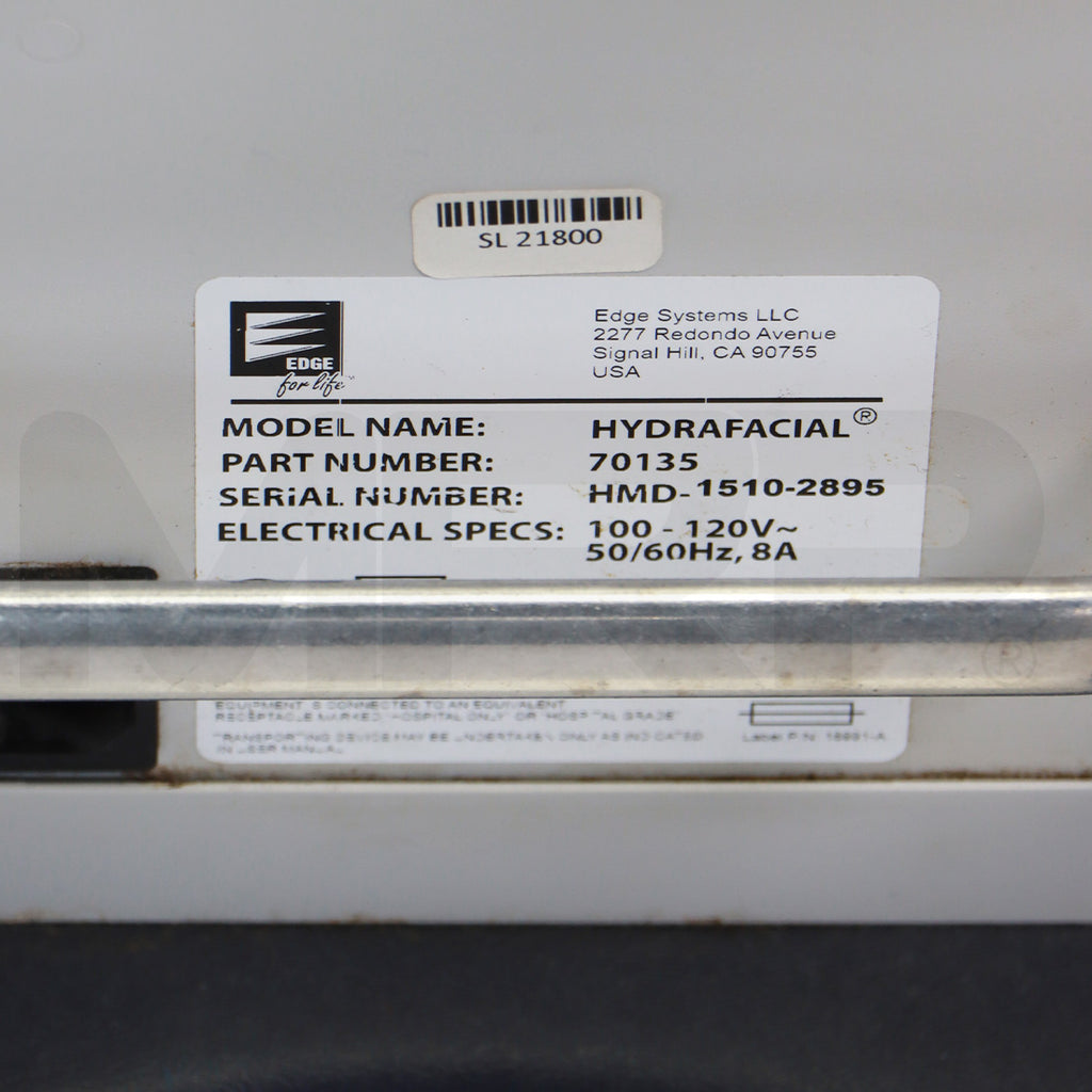 2015 Edge Systems Hydrafacial MD Skin Treatment Hydradermabrasion 70135