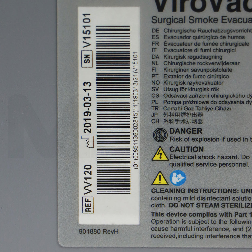 Buffalo Filter ViroVac Surgical Smoke Evacuator Device