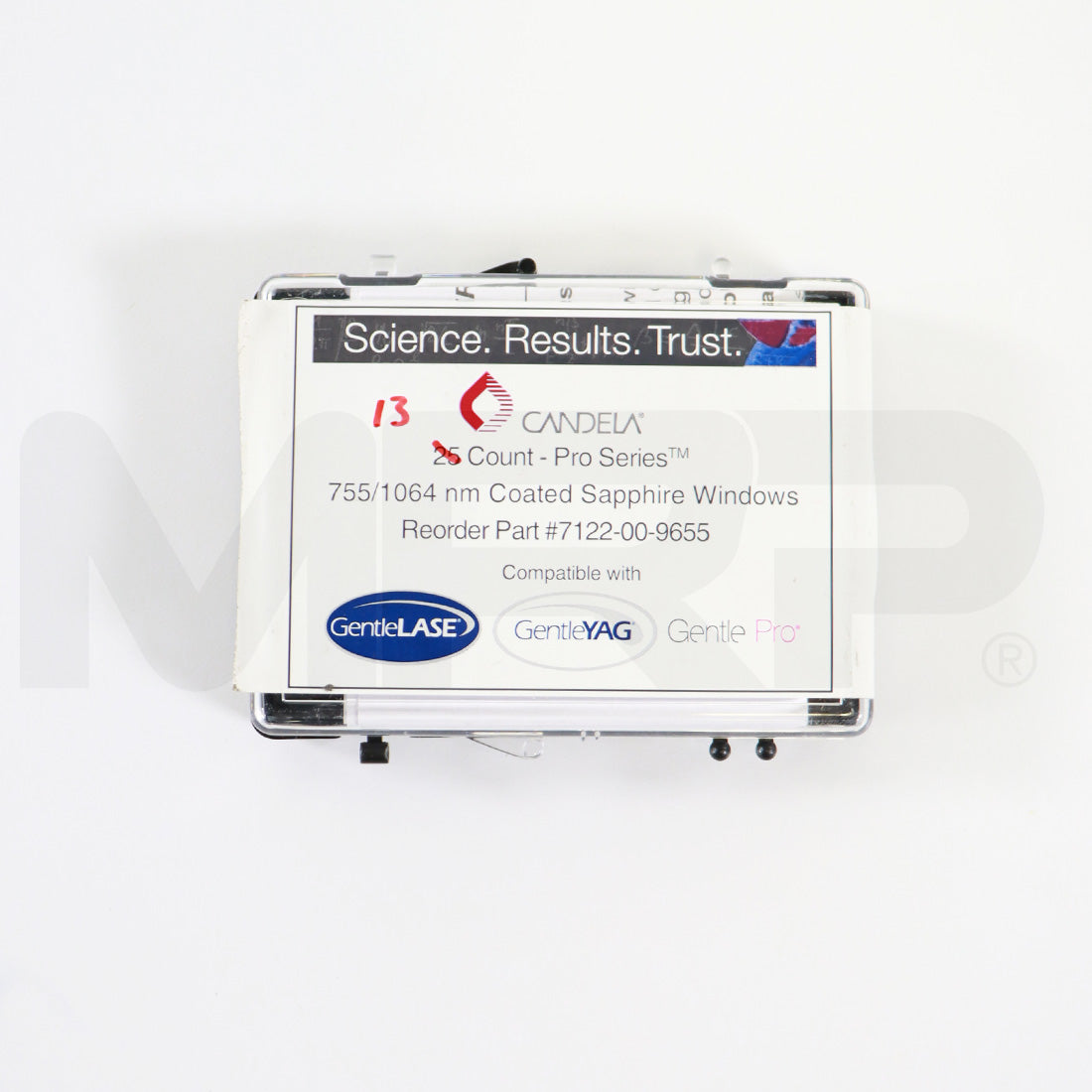 Candela Laser GentleLASE Pro Series 755 1064nm Sapphire Windows 7122-00-9655 x13
