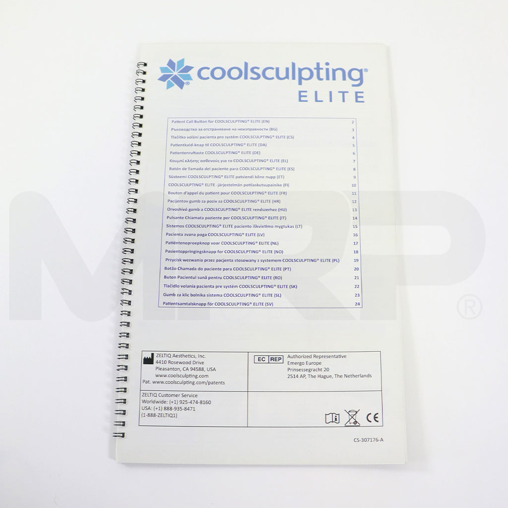 Zeltiq CoolSculpting Elite Patient Call Button Reference Guide