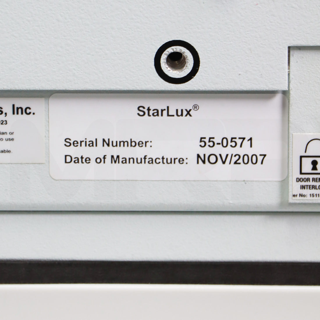 2007 Palomar StarLux 500 Skin Resurfacing Hair Removal System With Chiller