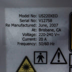 2007 Cutera Xeo Skin Resurfacing Nd: YAG Laser 1064nm US220XEO