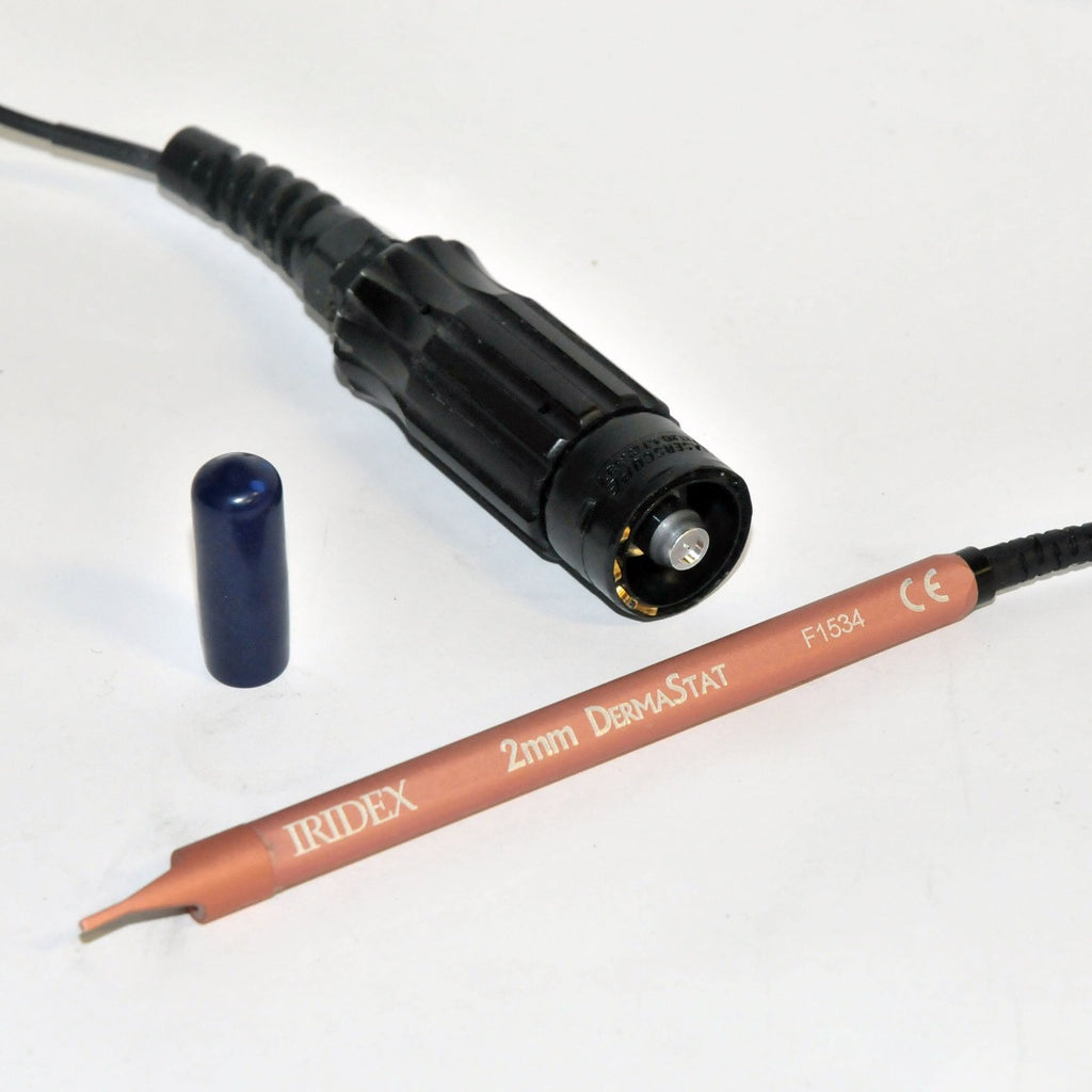 LaserScope Lyra Iridex Dermastat 2mm Aura Laser Handpiece 10-2302 F1534 Fiber