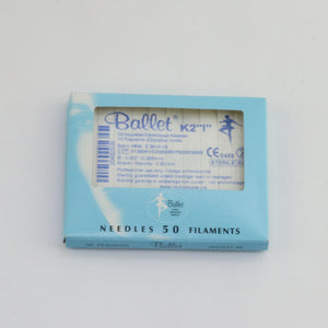 Ballet K2 I Insulated 0.055mm x 0.80mm Electrolysis Needle LOT OF 21 EXP 2013