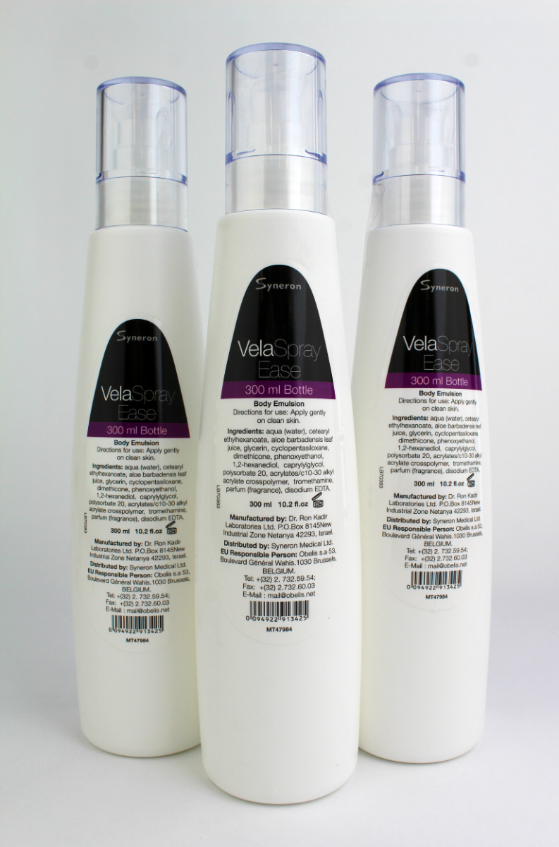 3 Syneron Candela VelaSpray Ease 300ml 10.02 fl.oz Bottles