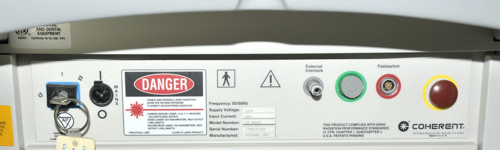 1997 Coherent UltraPulse 5000C CO2 Laser Ultra Pulse Surgical Laser Lumenis