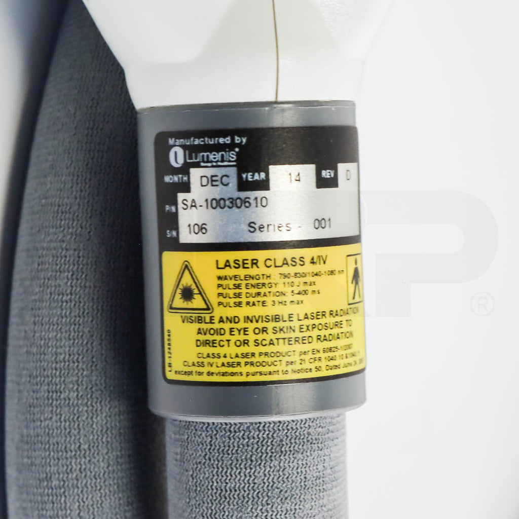 Lumenis LightSheer Infinity HighSpeed 1060nm Handpiece Label