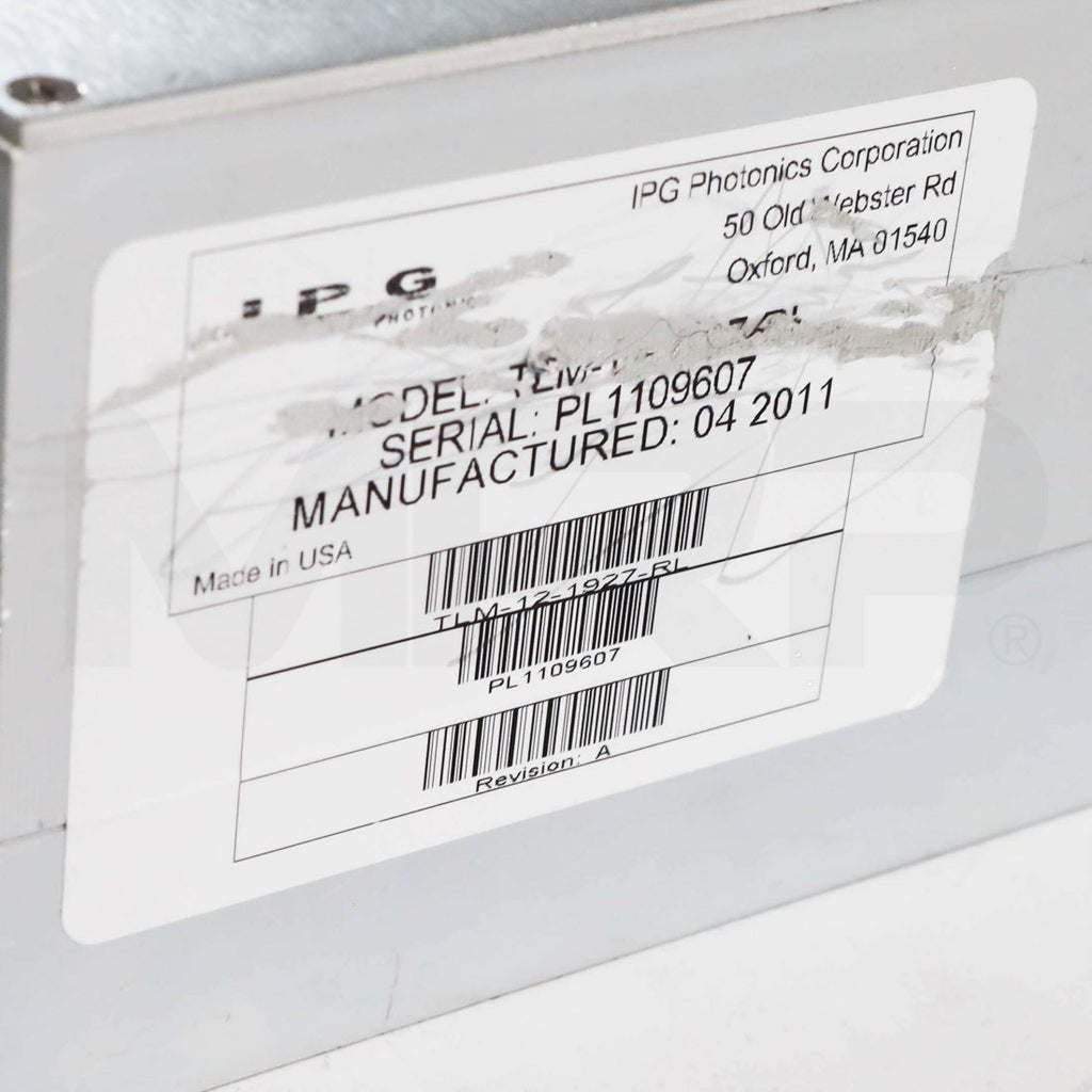 Solta Fraxel Dual Laser Head Module Assembly Part Number Label