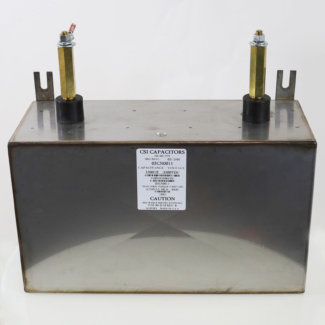 Candela VBeam Laser Capacitor Bank 1500UF 3200VDC 1510-00-0110 CSI Capacitors