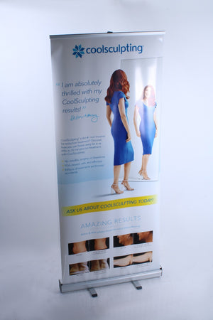 Zeltiq CoolSculpting Debra Messing Fat Reduction Retractable Banner 71x31"
