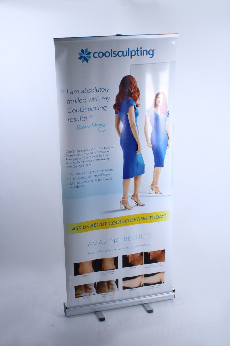 Zeltiq CoolSculpting Debra Messing Fat Reduction Retractable Banner 71x31"