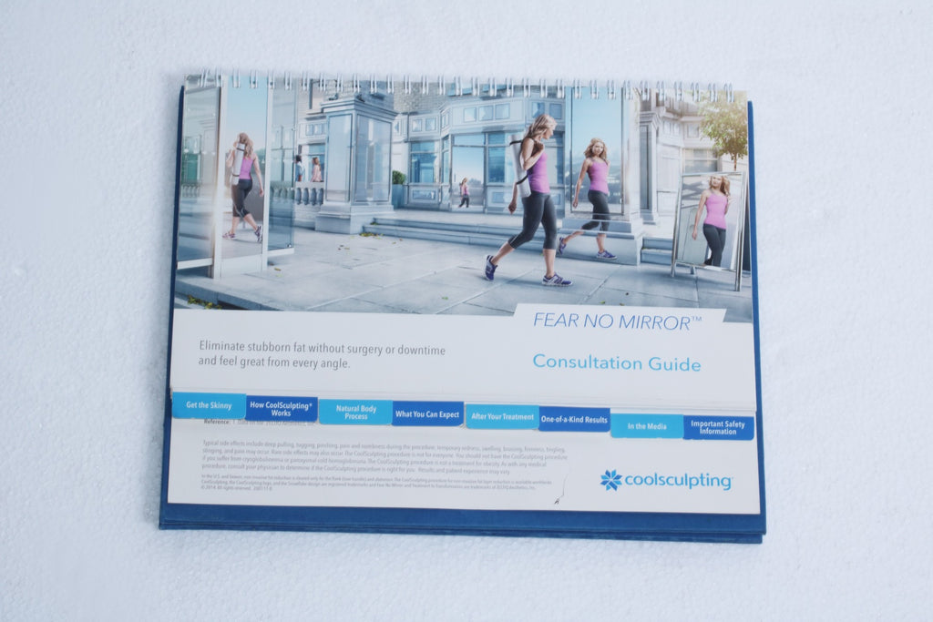 Zeltiq CoolSculpting Fear No Mirror Patient Consultation Guide Book 20011-B