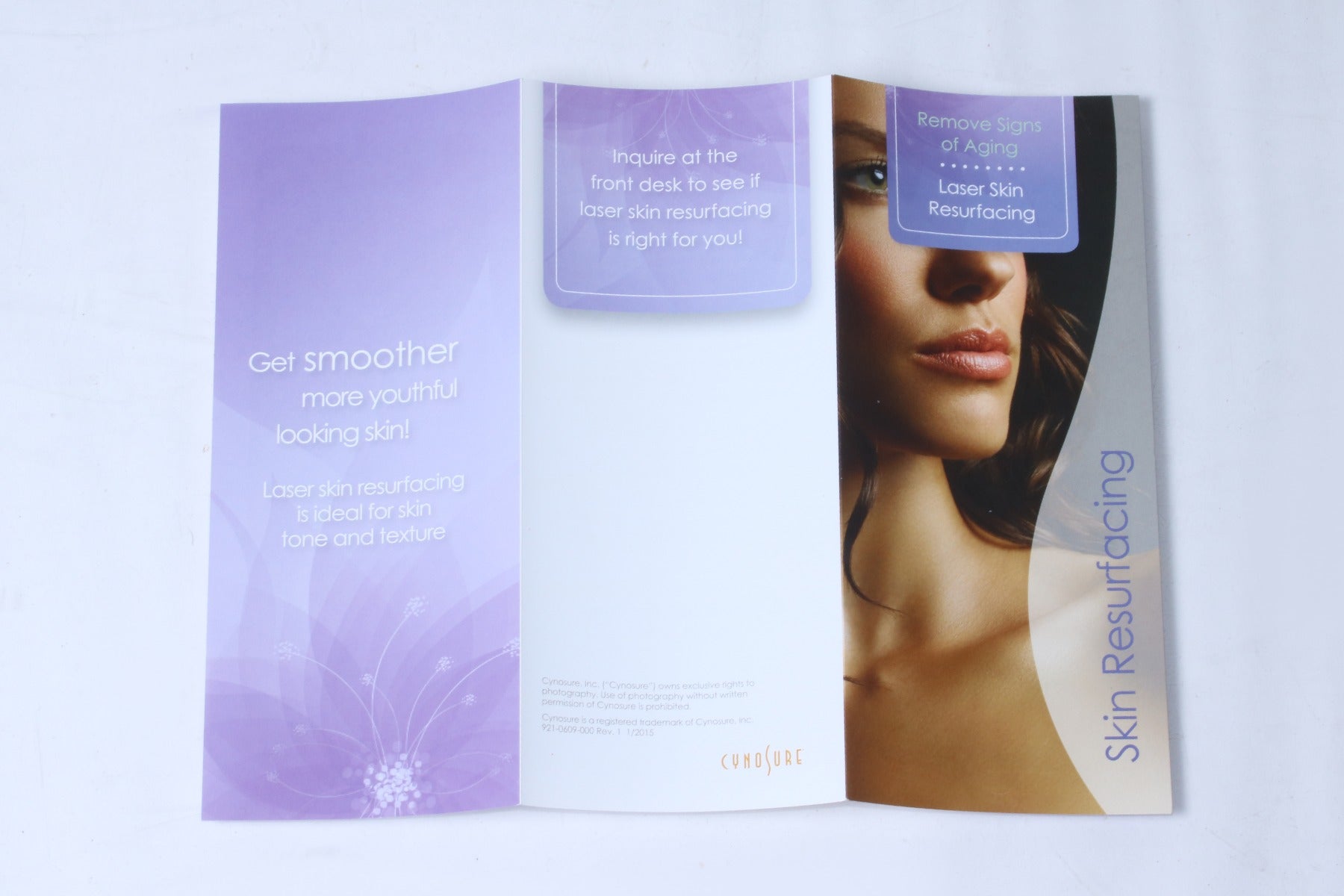 Cynosure Signs of Aging Laser Skin Resurfacing Patient Brochures 13 Pack 2015