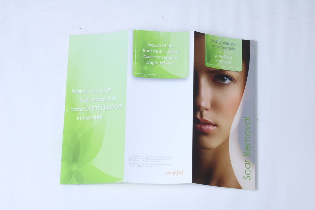 Cynosure Feel Confident Laser Scar Removal Patient Brochures 5 Pack 2015
