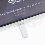 BTL EXOMind Retractable Marketing Banner stand base and part number print