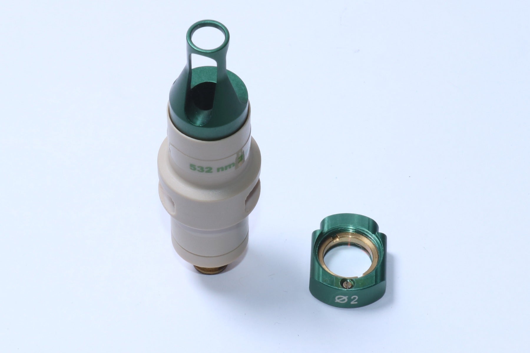 Alma QS NdYAG 2.0mm Lens 532 nm Laser Distance Gauge Standoff Tip KTP Optic