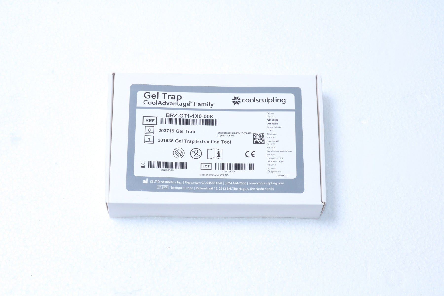 Zeltiq CoolSculpting CoolAdvantage Gel Trap 8 Pack BRZ-GT1-1X0-008 EXP 2020-06