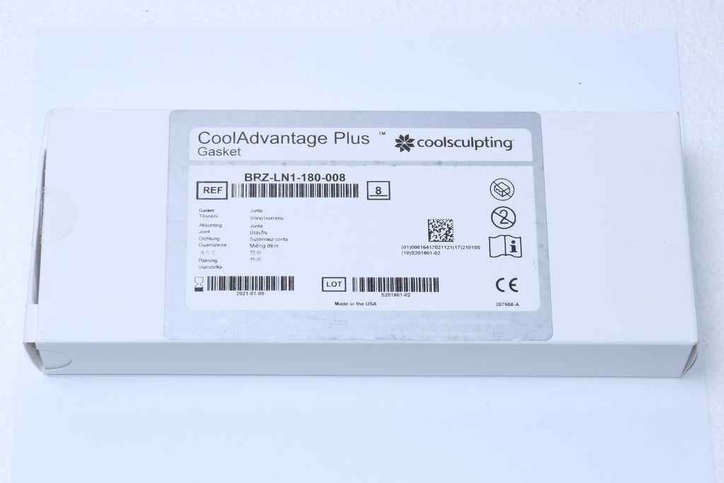 Zeltiq CoolSculpting CoolAdvantage Plus Gasket 8PACK BRZ-LN1-180-008 EXP 2021-04