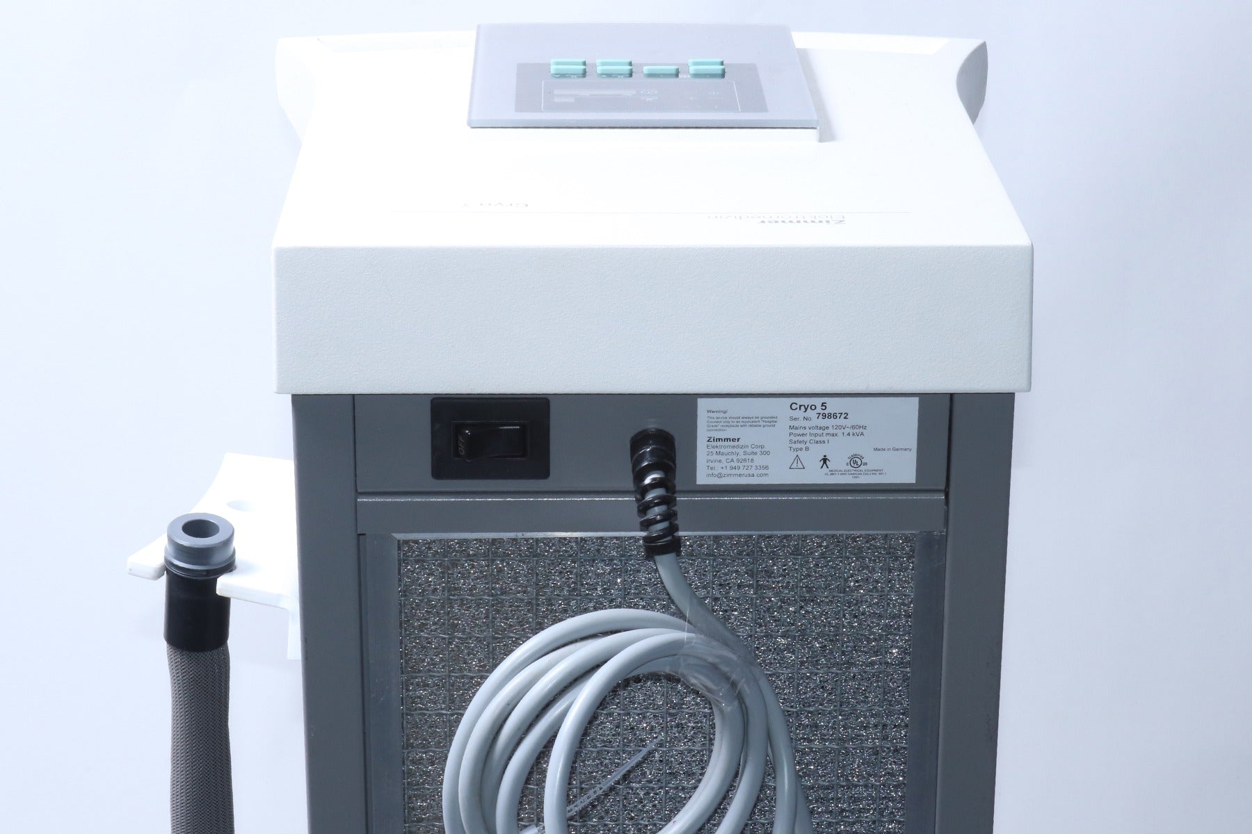 Zimmer Elektromedizin Cryo 5 Cold Air Patient Chiller -29°F / -35°C Skin Cooling