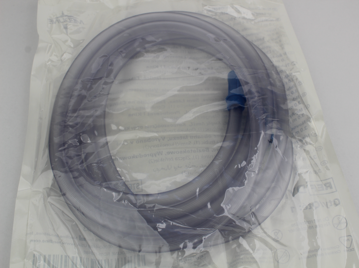 4 Medline DYND50251 Non-Conductive Connecting Tubing 10inch Length 1/4" Diameter