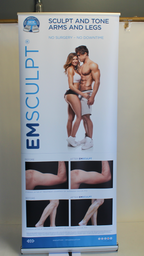 BTL EMSCULPT Sculpt and Tone Arms and Legs Treatment Retractable Vinyl Banner