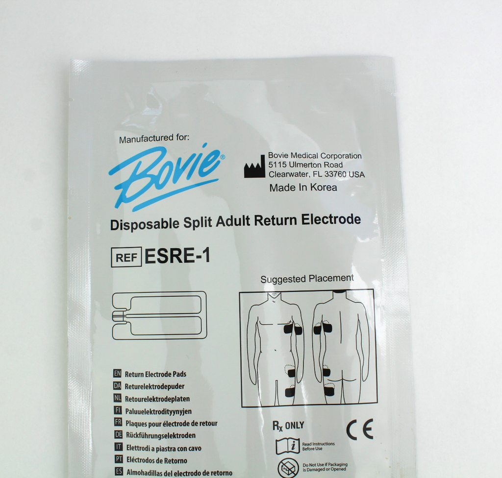 BTL Exilis Cutera TruSculpt Split Return Electrode Grounding Pad Bovie ESRE 70 packs