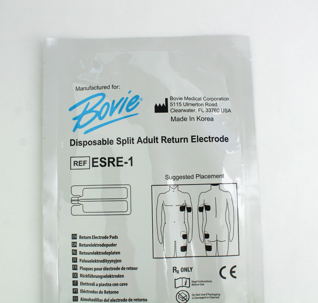 BTL Exilis Cutera TruSculpt Split Return Electrode Grounding Pad Bovie ESRE 70 packs
