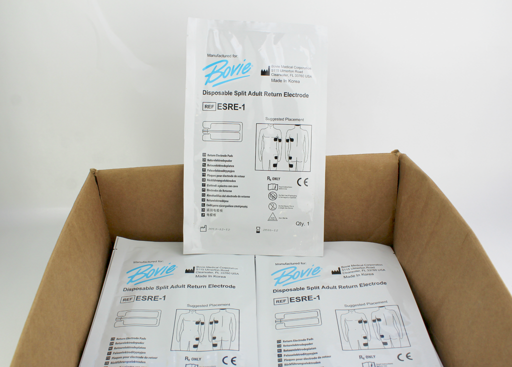 BTL Exilis Cutera TruSculpt Split Return Electrode Grounding Pad Bovie ESRE 70 packs