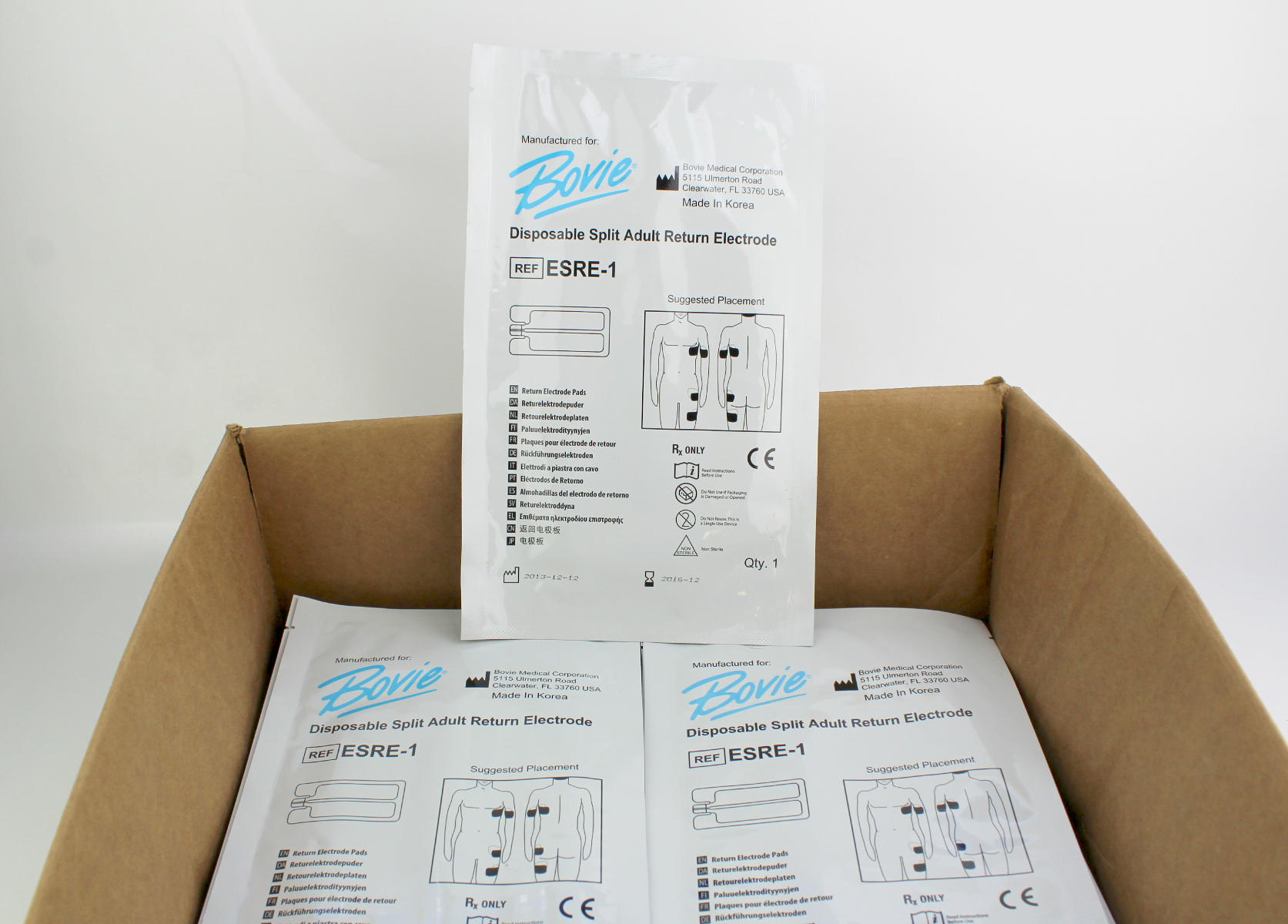 BTL Exilis Cutera TruSculpt Split Return Electrode Grounding Pad Bovie ESRE 70 packs