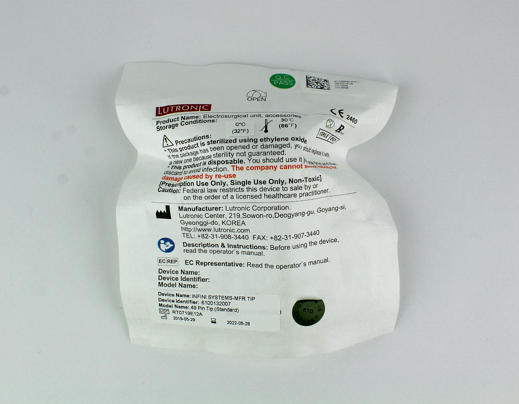 Lutronic Infini Systems-MFR Tip Microneedling 49-Pin Cartridge MFR 49 8 units