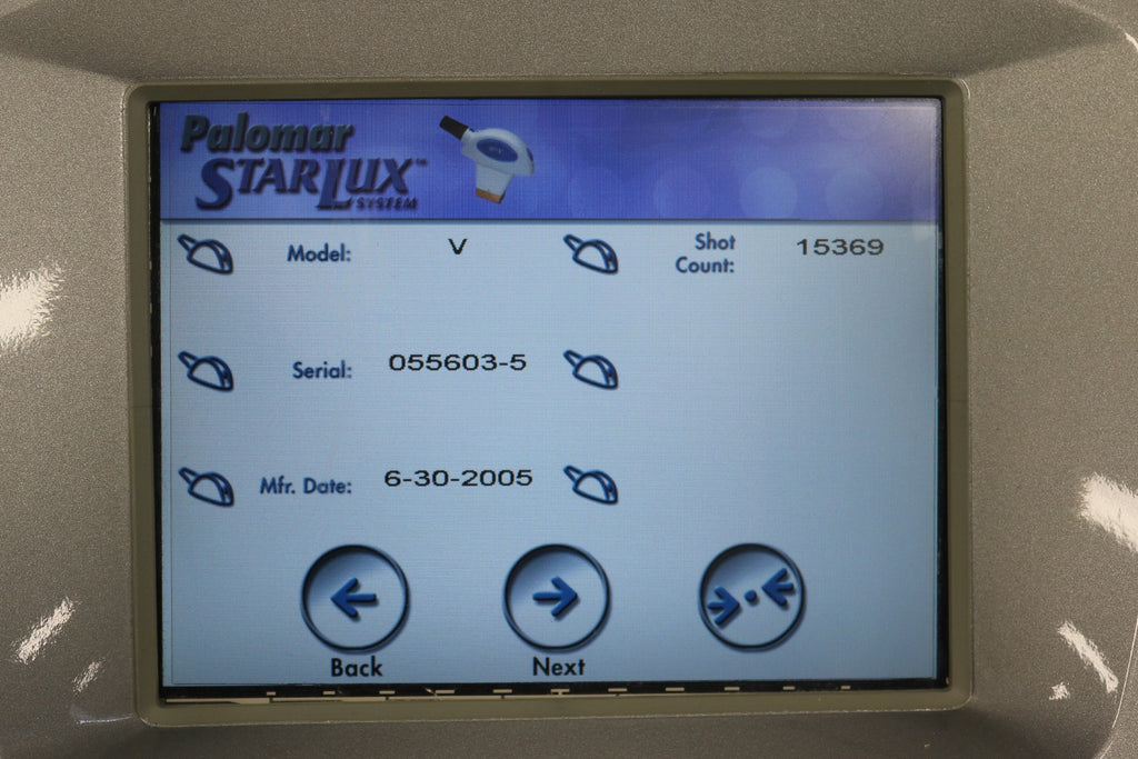 2006 Palomar Starlux 300 Star Lux IPL Rs Y 2 Handpieces Hair Removal Pigment