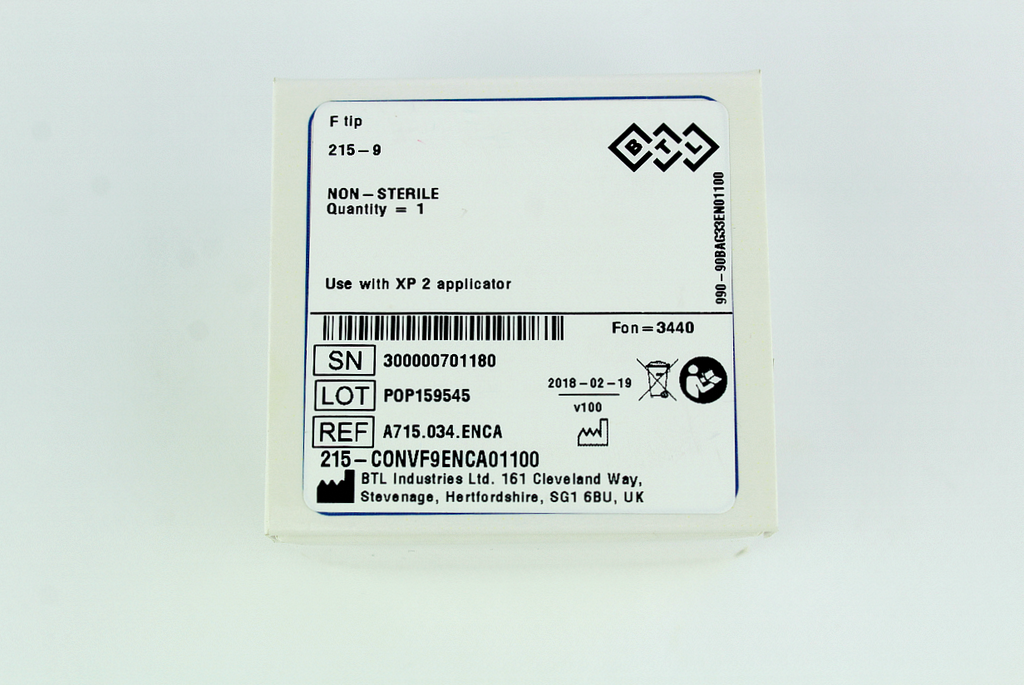 BTL F Tip Use with XP 2 Face Applicator (Exilis & Exilite) A715.034